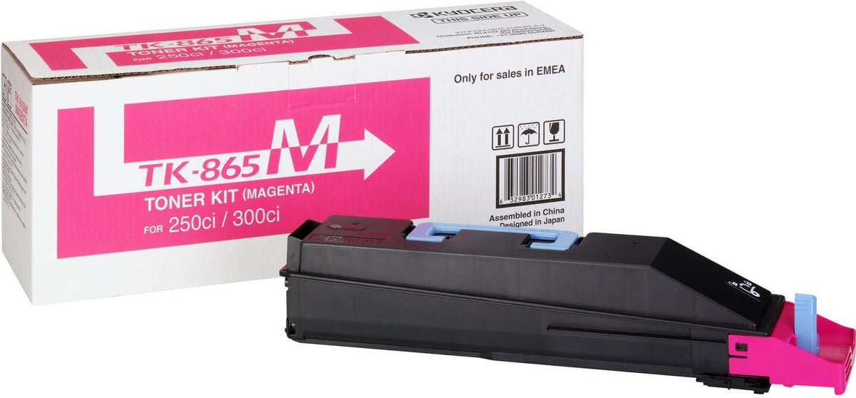 Kyocera Mita TK-865M Tonerkartusche 0T2JZBEU Magenta für TaskAlfa 250ci/300ci