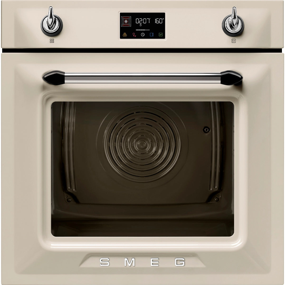 Smeg SOP6902S2PP Einbau-Elektrobackofen, 68 l Volumen, 59,7 cm Breite, +, Ober-/Unterhitze + Umluft, Hitzeschutz-TÃ1/4r, Dampffunktion, Selbstreinigungsfunktion
