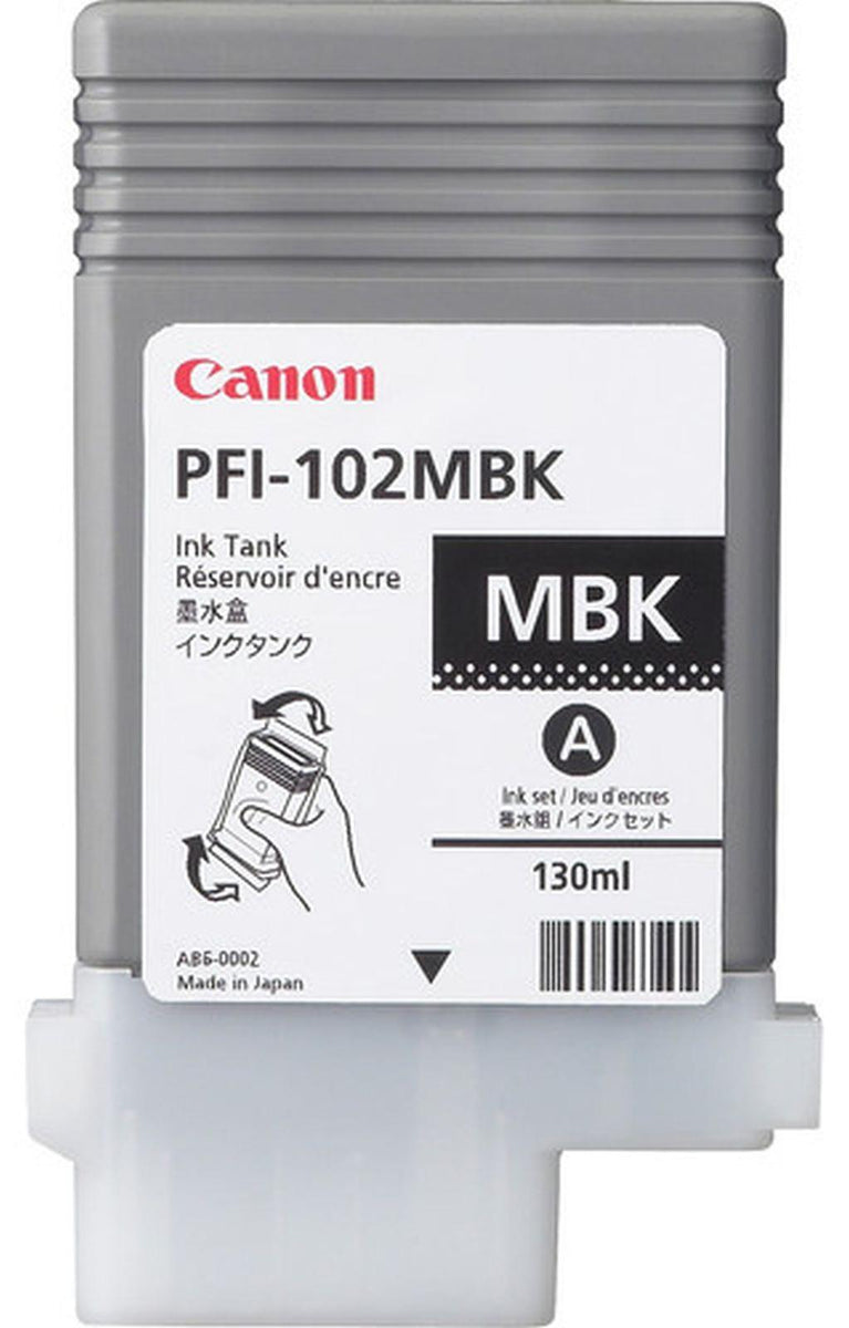 Canon PFI-102MBK, Mattschwarz, Tinte auf Pigmentbasis, 130 ml