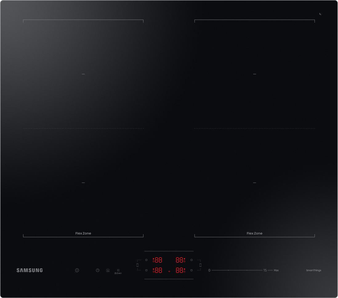 Samsung NZ64B5066FK, Schwarz, Integriert, 60 cm, Zonen-Induktionskochfeld, 4 Zone(n), 4 Zone(n)