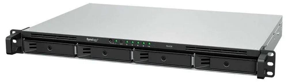Synology RX426, 0 TB, 4,18 kg, Rack (1U), Schwarz, Grau