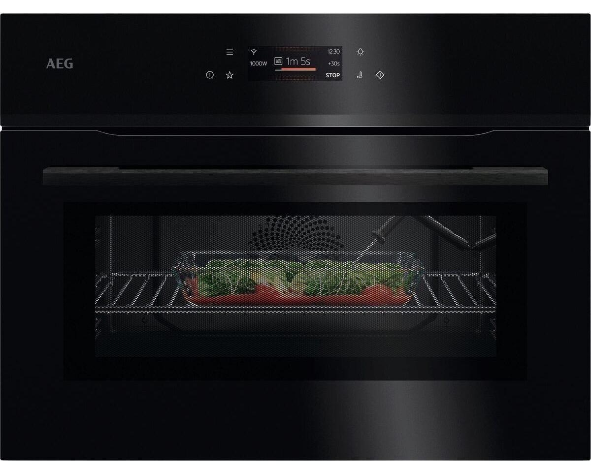 AEG Series 8000 NKK8N621B, Klein, Elektrischer Ofen, 44 l, 3000 W, 44 l, Kombi-Dampf