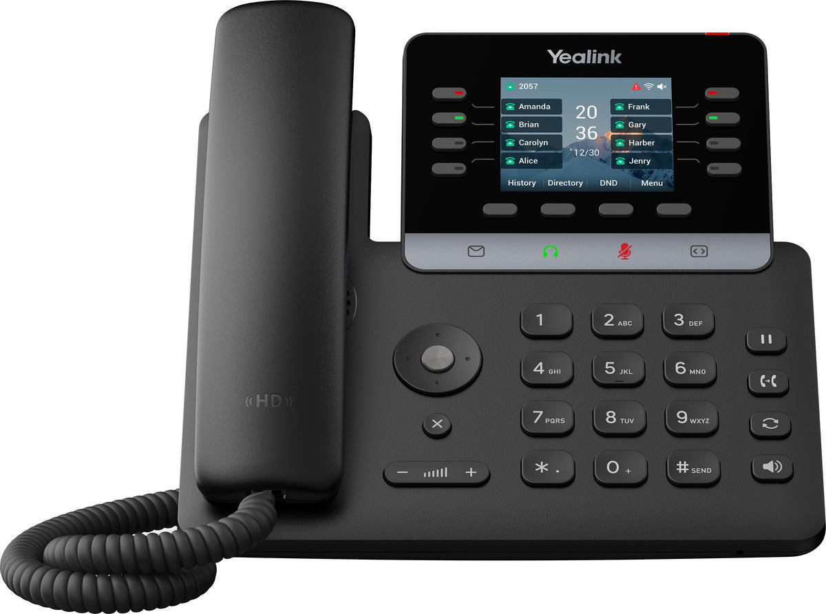 Yealink -SIP-T73W, IP-Telefon, Schwarz, Drahtgebundenes & drahtloses Handgerät, Tisch/Bank, 1000 Eintragungen, Yealink Device Management Platform
