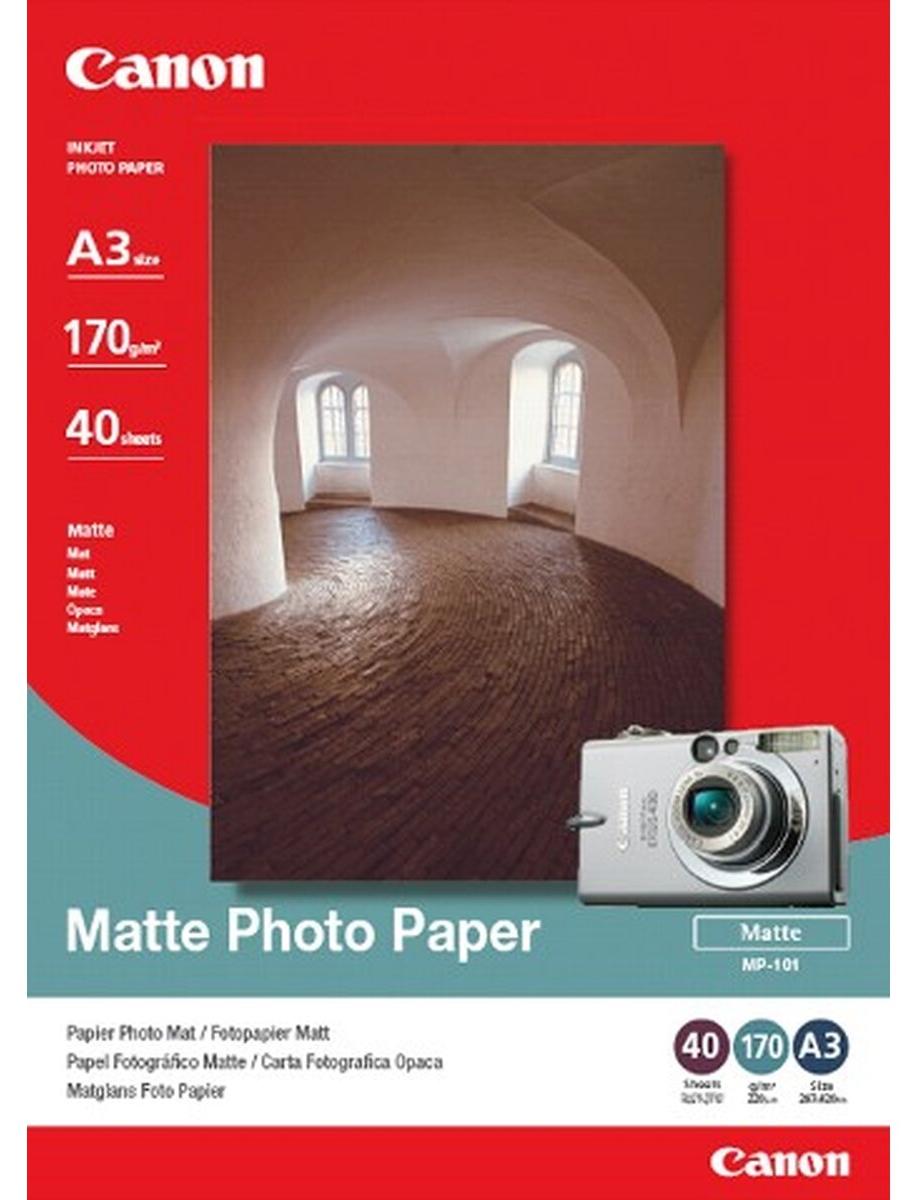 Canon MP-101 mattes Fotopapier A3 – 40 Blatt, 170 g/m², A3 (297 x 420 mm), 40 Blätter