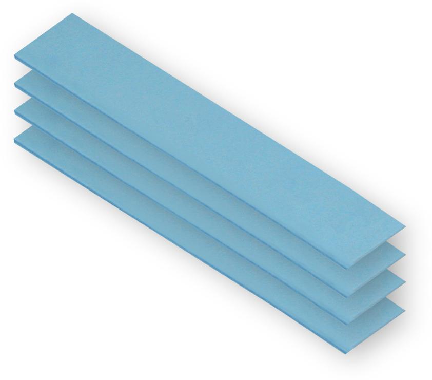 ARCTIC TP-3 Premium Performance Thermal Pad 120 x 20 mm, 0.5 mm, Thermalpolster, Blau, 120 mm, 20 mm, 0,5 mm, 4 Stück(e)