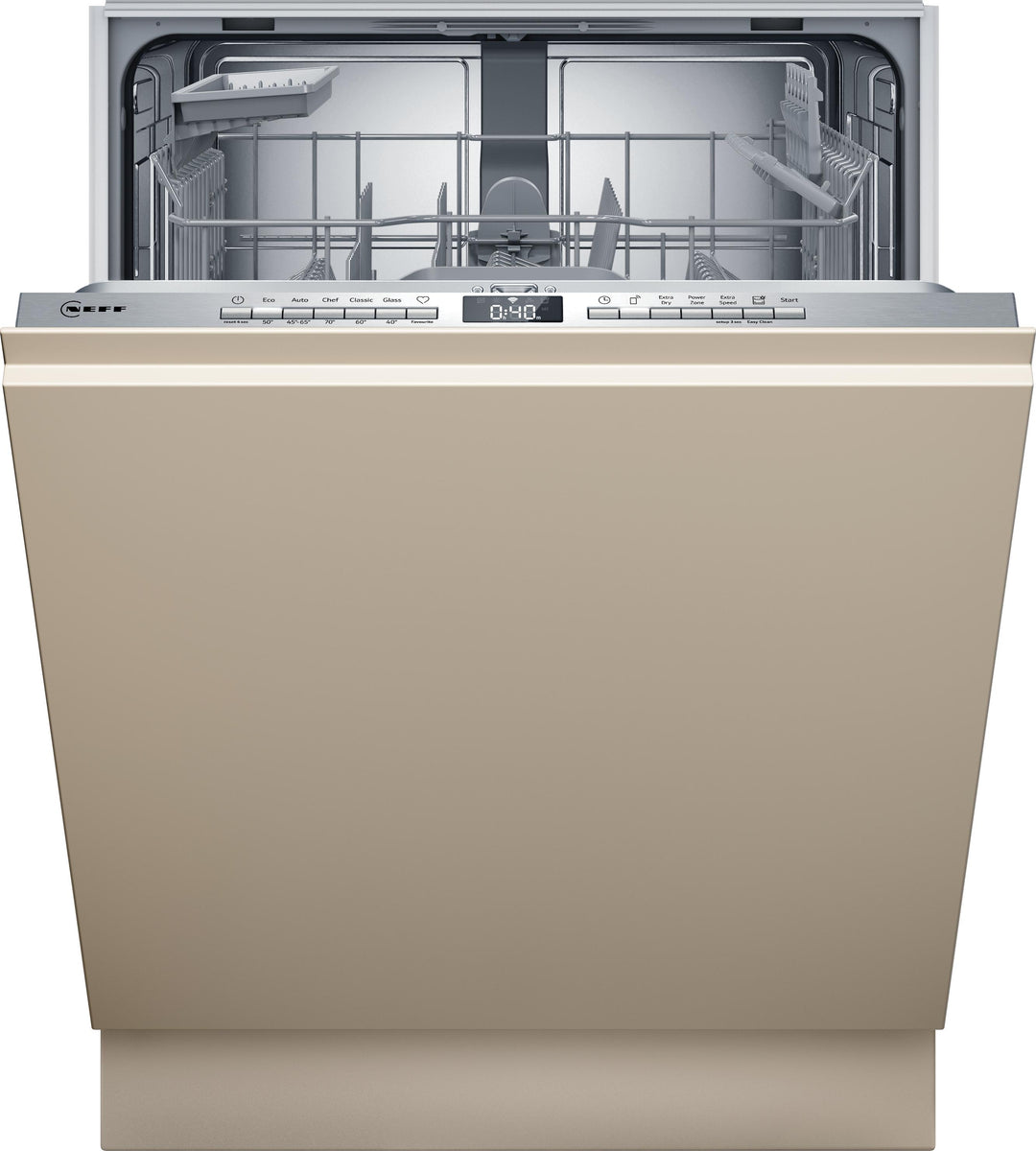 Neff S275HTX06E, Voll integriert, Standardgröße (60 cm), Edelstahl, Tasten, 1,75 m, Polynox/Edelstahl