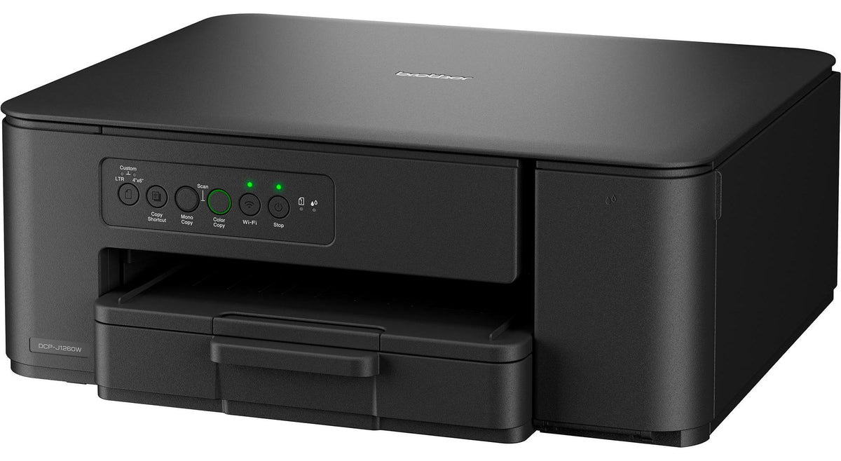 Brother DCP-J1260W, Tintenstrahl, Farbdruck, 1200 x 6000 DPI, Farbkopieren, A4, Schwarz