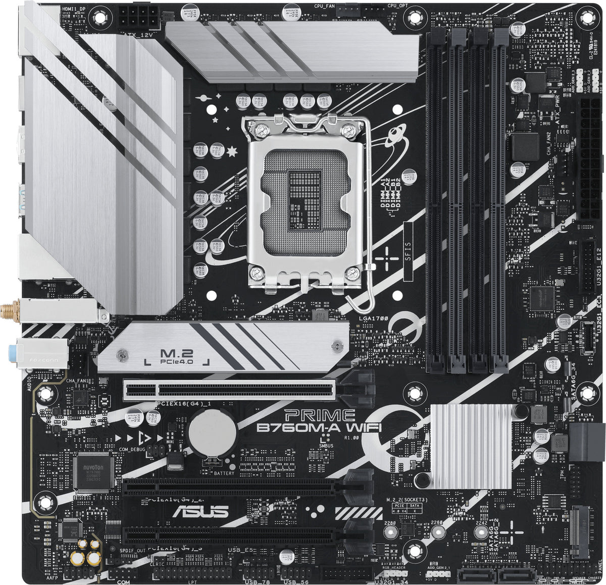 Asus 90Mb1El0-M1Eay0 Prime B760M-A Wifi//Lga1700,B760,Usb3.2 Gen 2,Wifi6,Mb