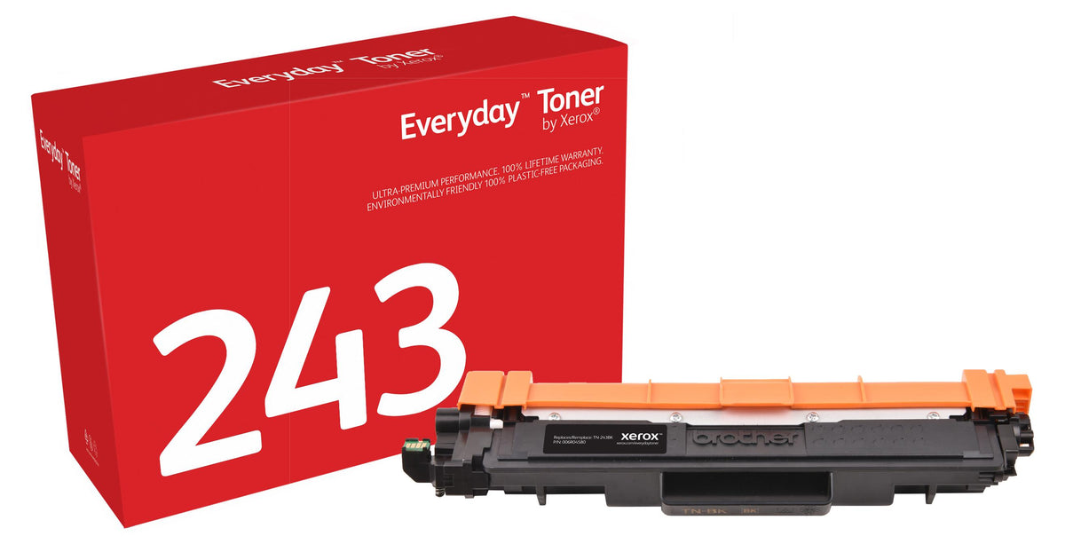 Everyday™ Schwarz Toner von , kompatibel mit Brother TN-243BK, Hohe Kapazität, 1000 Seiten, Schwarz, 1 Stück(e)
