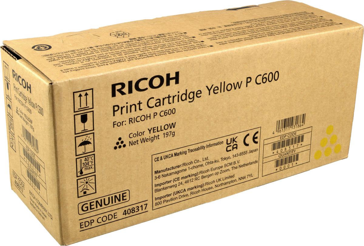 Ricoh Toner 408317 PC600 yellow OEM