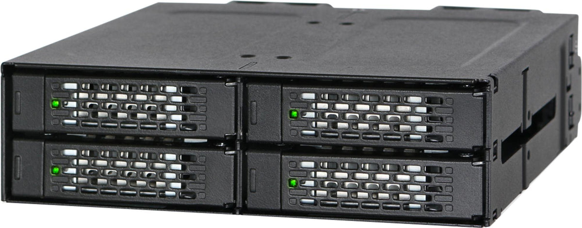 Icy Dock MB699VP-B, Schwarz, Metall, 15 mm, 2 Lüfter, 4 cm, 32 Gbit/s