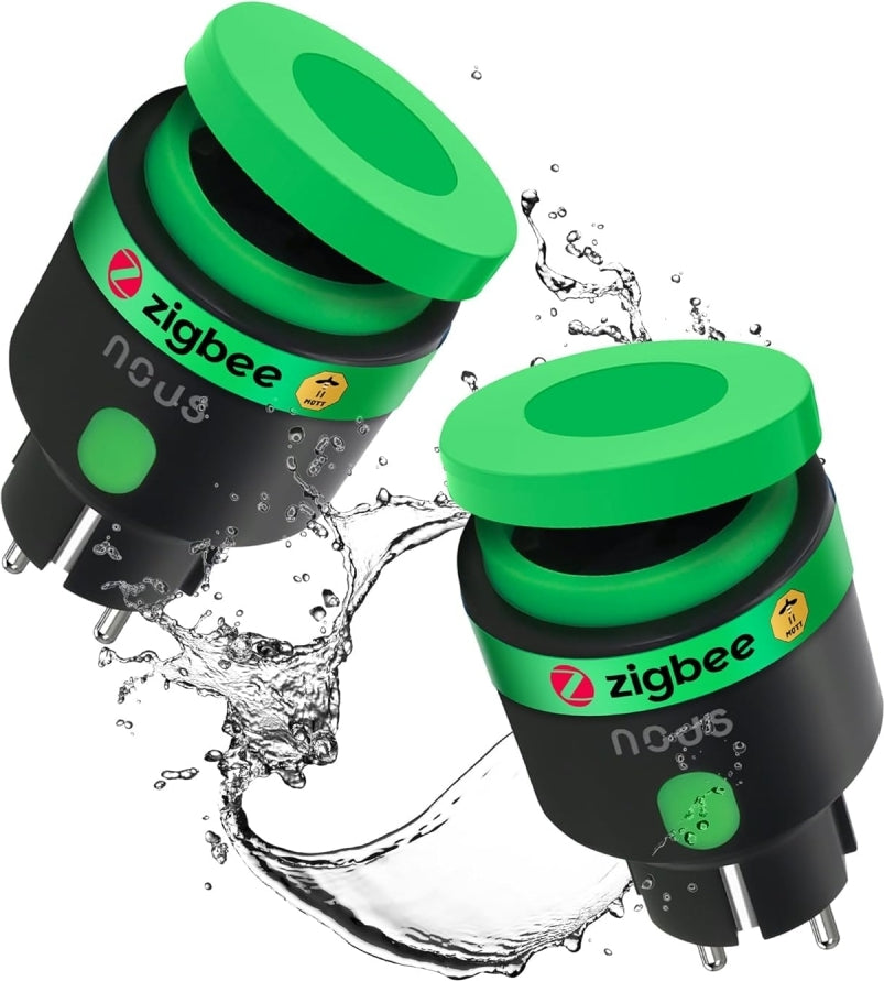 Nous A6Z Outdoor Stecker ZigBee 2er 3840W//Messung/ZigBee3.0