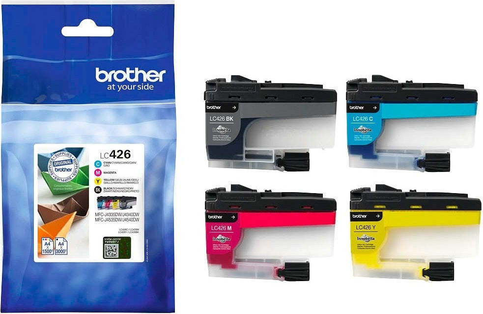 Brother LC426VAL, Schwarz, Cyan, Magenta, Gelb, 4 Stück(e), 3000 Seiten, 1500 Seiten, Multipack