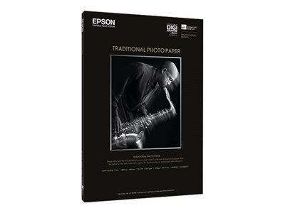 Epson Traditional Photo Paper, DIN A4, 330 g/m², 25 Blatt, 330 g