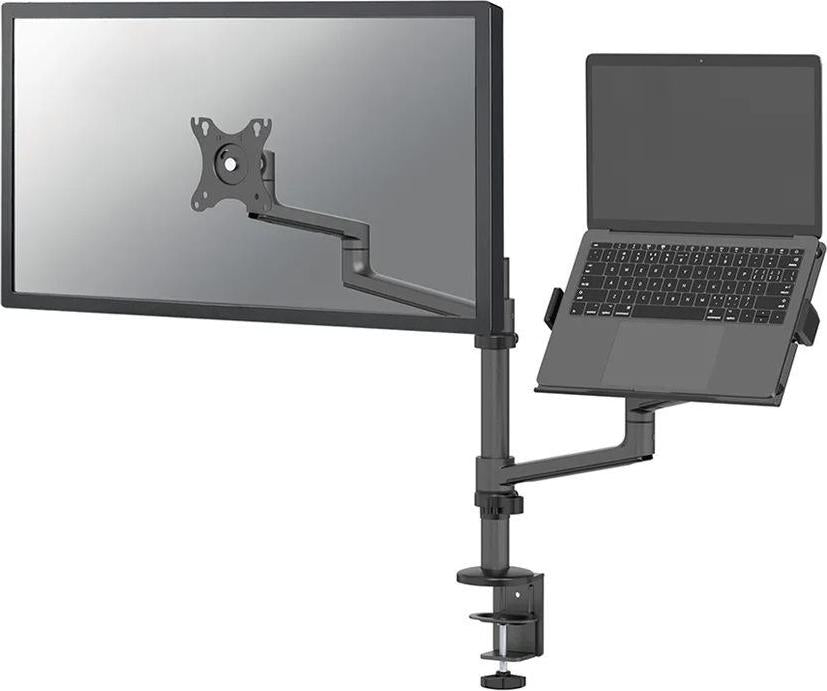 Neomounts DS20-425BL2 Monitorarm mit Laptop-Halterung 17-27