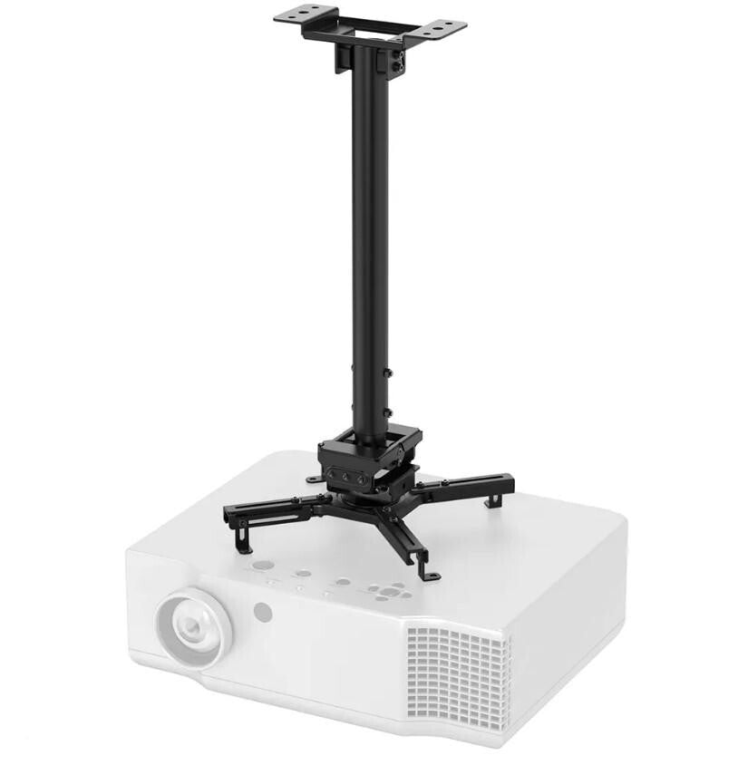 Neomounts CL25-540BL1 Beamer Deckenhalterung - H 60,5-90,5 cm - einfache Installation - volle Bewegung, Zimmerdecke, 35 kg, Schwarz, Stahl, 605 - 905 mm, -8 - 8°