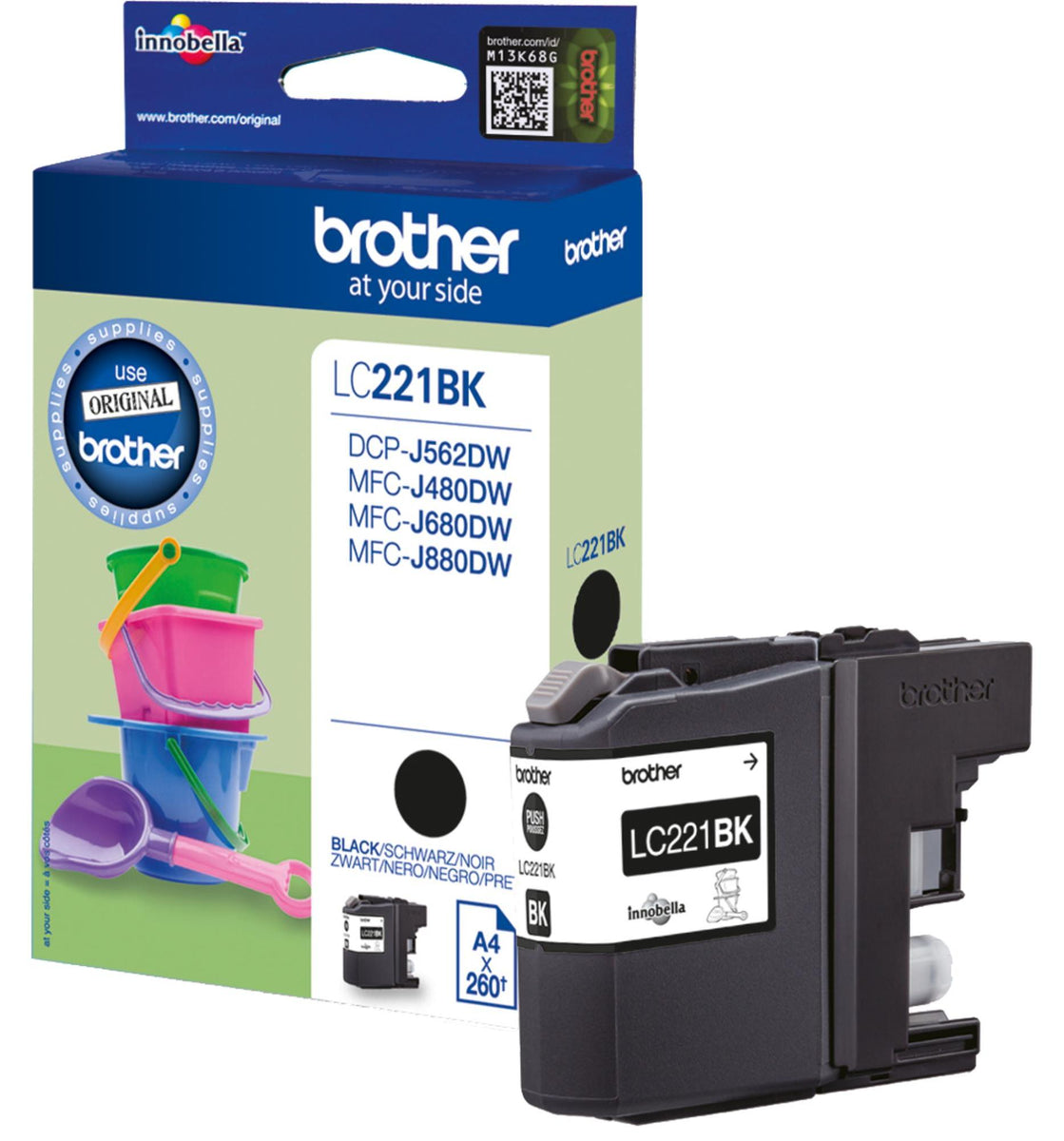 Brother Tinte LC-221BK schwarz