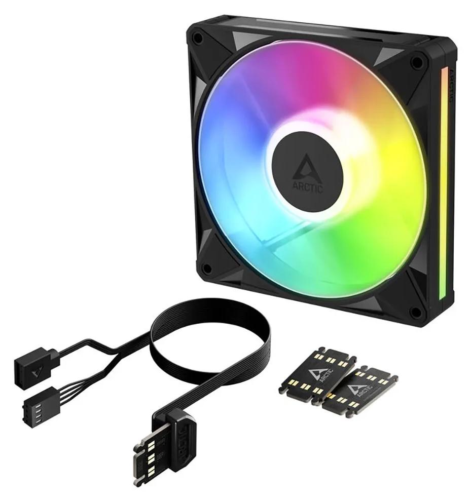 ARCTIC BioniX P14 A-RGB 140 mm PWM-Lüfter mit Daiy Chain, Ventilator, 14 cm, 400 RPM, 2500 RPM, 186 m³/h, Schwarz