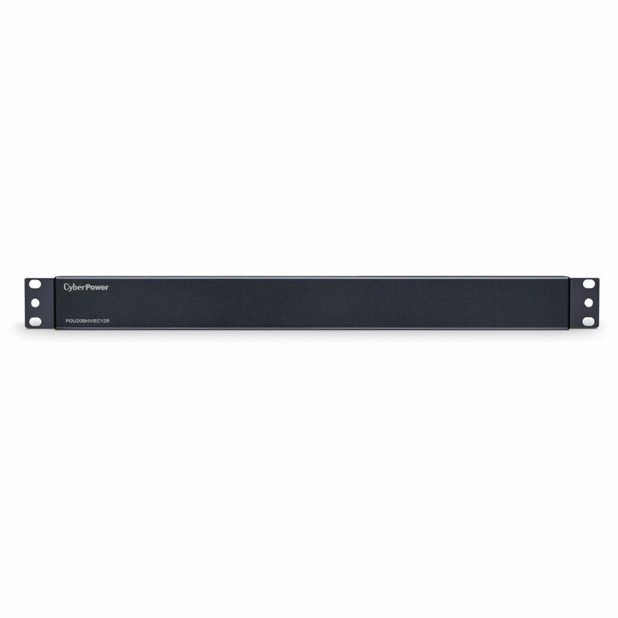 CyberPower PDU20BHVIEC12R, Rackmount 1U, Basic PDU Eingang 230V/16A (1), Ausgang IEC-320 C13 (12), Standard, 1U, Einphasig, Horizontal/Vertikal, Stahl, Schwarz
