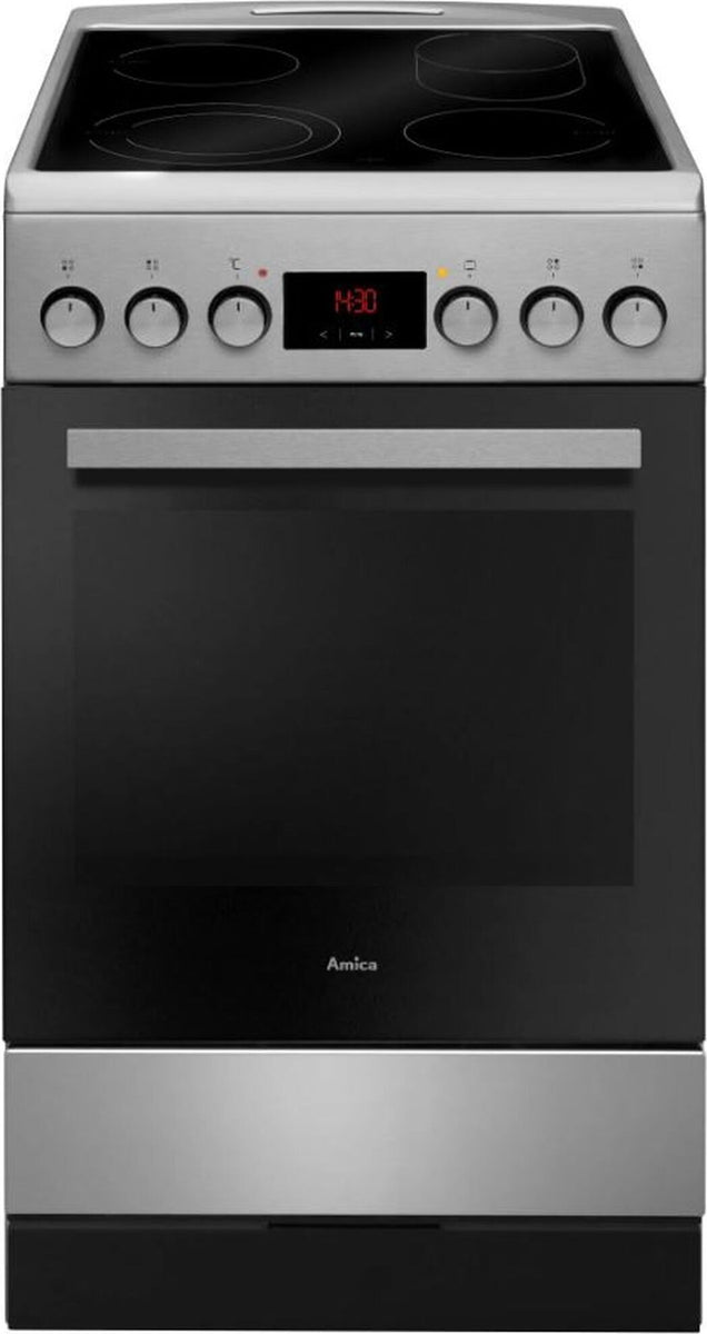 Amica SHC 903 001 E, Standherd Elektro, 50 cm, Fine Design, Edelstahl, SensorControlPlus Timer, MF9, Umluft,