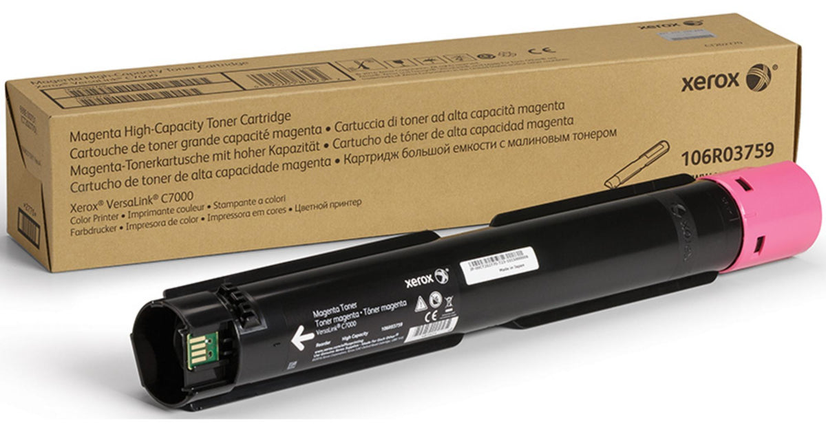 Xerox ® VersaLink® C7000 Farbdrucker Hohe Kapazität-Tonermodul Magenta (10100 Seiten) - 106R03759, 10100 Seiten, Magenta, 1 Stück(e)