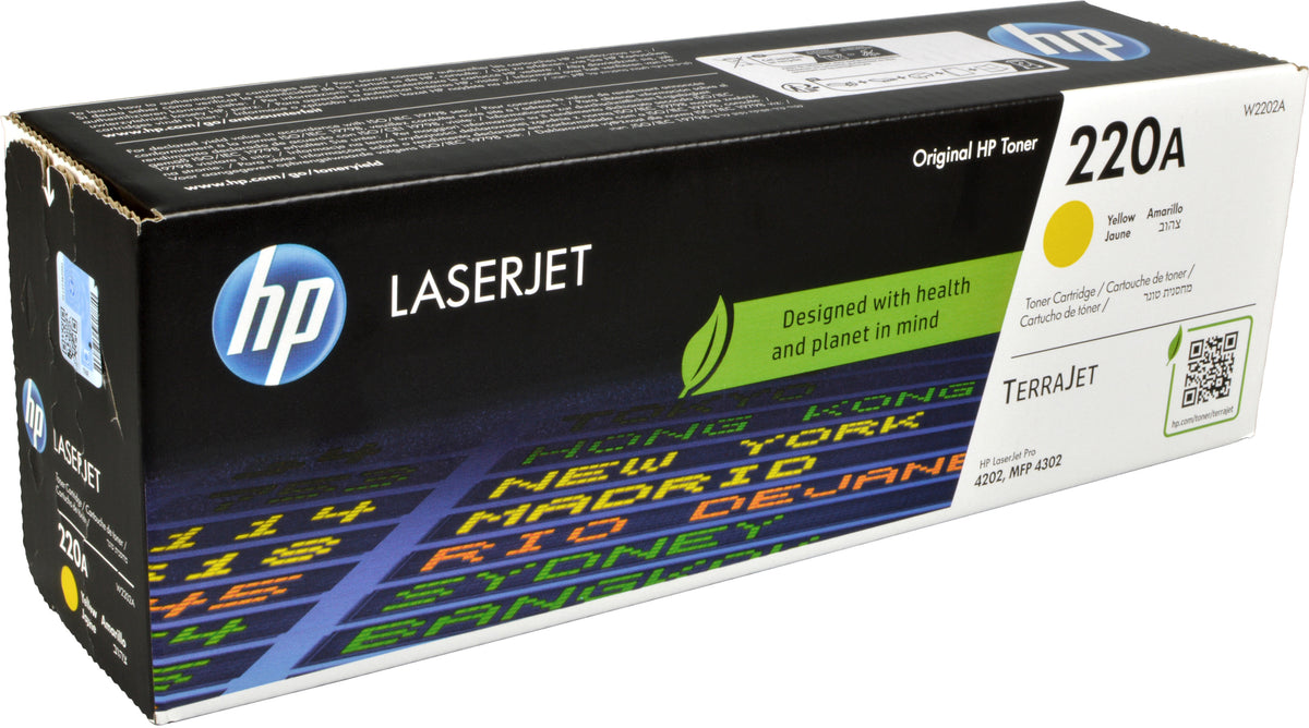 HP 220A Gelb Original LaserJet-Tonerkartusche, 1800 Seiten, Gelb, 1 Stück(e)