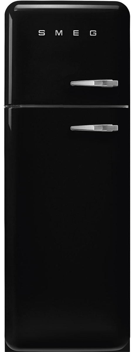 SMEG FAB30LBL6 Kühl-/Gefrierkombination Linksanschlag Schwarz 50s Style,