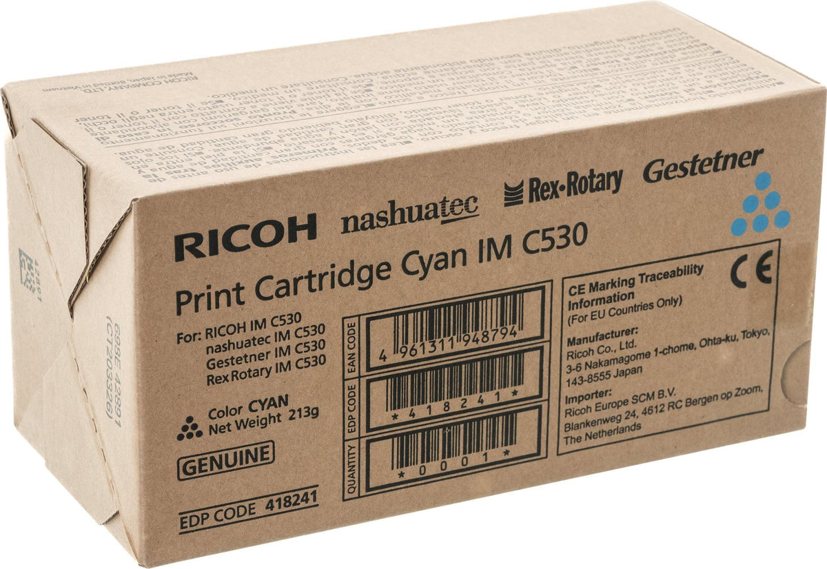 Ricoh 418241, 18000 Seiten, Cyan, 1 Stück(e)