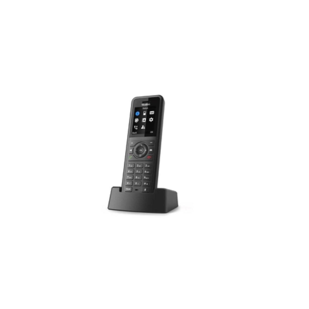 Yealink W57R, IP-Telefon, Schwarz, Kabelloses Mobilteil, Tisch/Bank, Tropfsicher, Staubresistent, Kratzresistent, Schockresistent, Auslaufsicher, Spritzwassergeschützt, 50 m