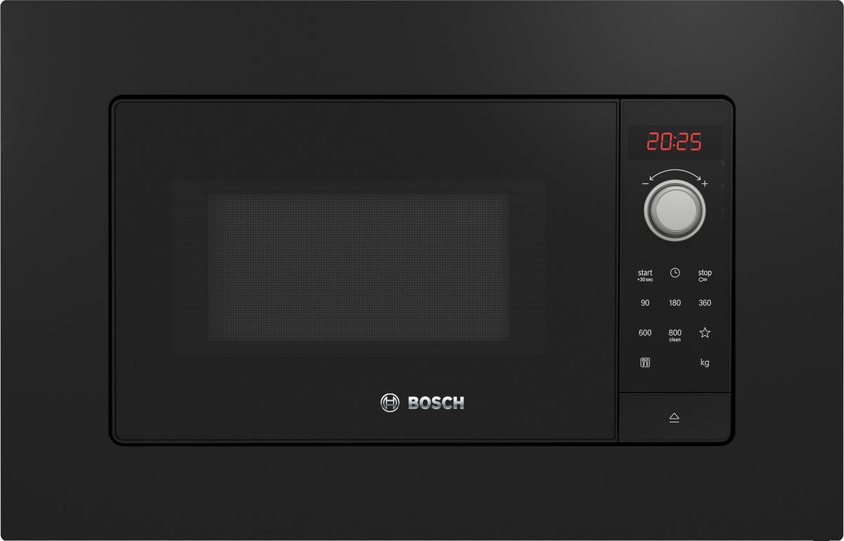 Bosch Serie 2 BFL623MB3, Integriert, Solo-Mikrowelle, 20 l, 800 W, Eingebautes Display, LED