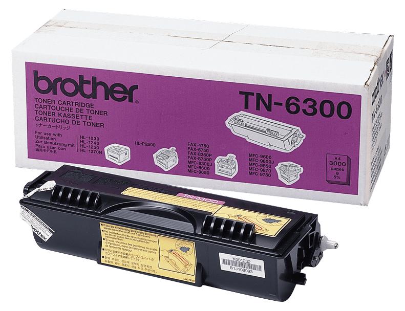 Brother TN-6300, 3000 Seiten, Schwarz, 1 Stück(e)