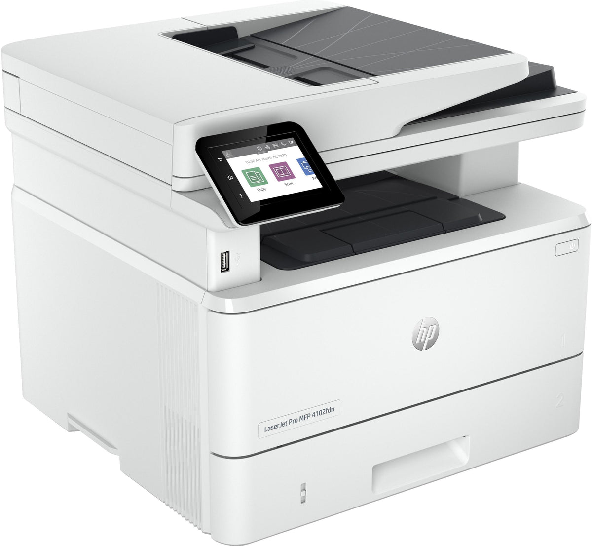 HP LaserJet Pro MFP 4102fdn Drucker, Laser, Monodruck, 1200 x 1200 DPI, Monokopie, A4, Weiß