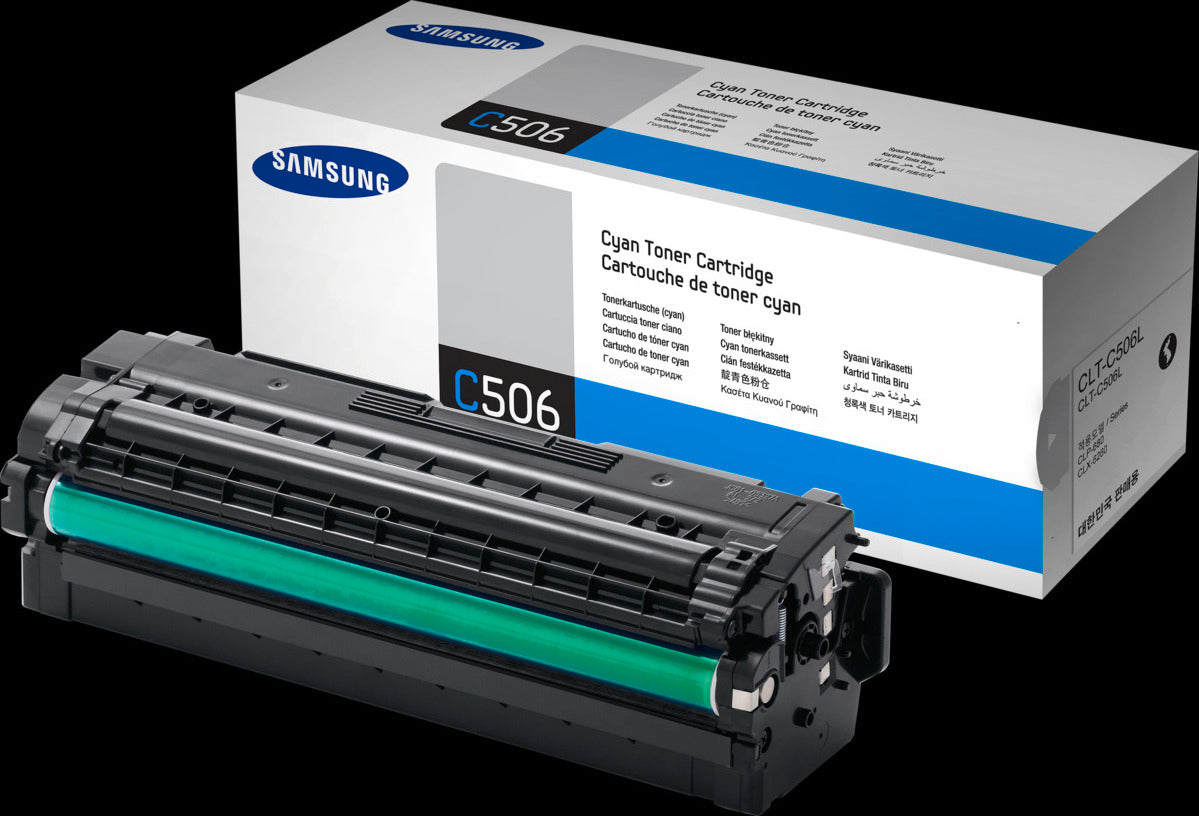 Samsung CLT-C506L Cyan Original Tonerkartusche mit hoher Reichweite, Cyan, 1 Stück(e)