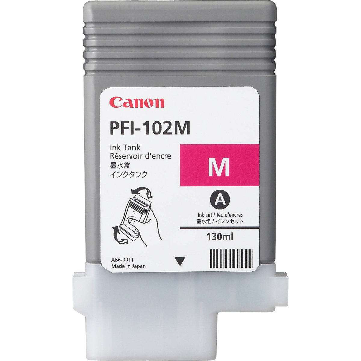 Canon PFI-102M, Magenta, Tinte auf Pigmentbasis, 130 ml, 1 Stück(e)