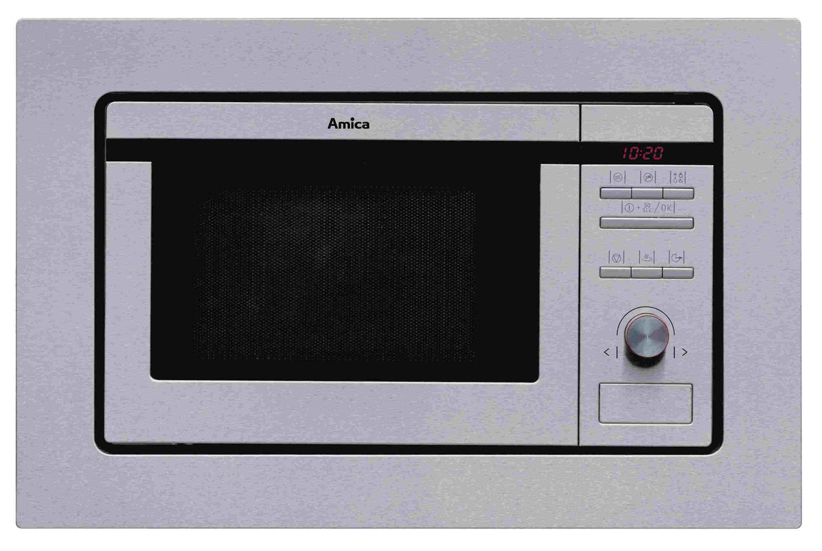 Amica EMW 13180 E, 800 W, Eingebautes Display, LED, Tasten, Silber