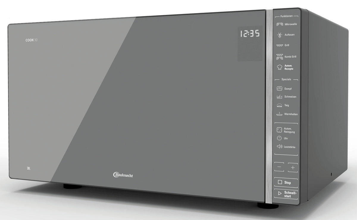 Bauknecht MW 304 M, Arbeitsplatte, Grill-Mikrowelle, 30 l, 900 W, Eingebautes Display, LCD