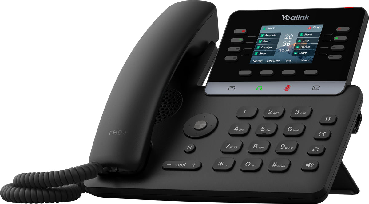 Yealink -SIP-T73U, IP-Telefon, Schwarz, Drahtgebundenes & drahtloses Handgerät, Tisch/Bank, 1000 Eintragungen, Yealink Device Management Platform