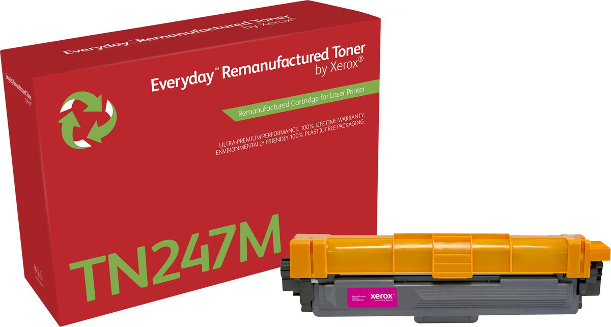 Everyday™ Magenta wiederaufbereiteter Toner von , kompatibel mit Brother TN247M, Hohe Kapazität, 2300 Seiten, 2300 Seiten, Magenta, 1 Stück(e)