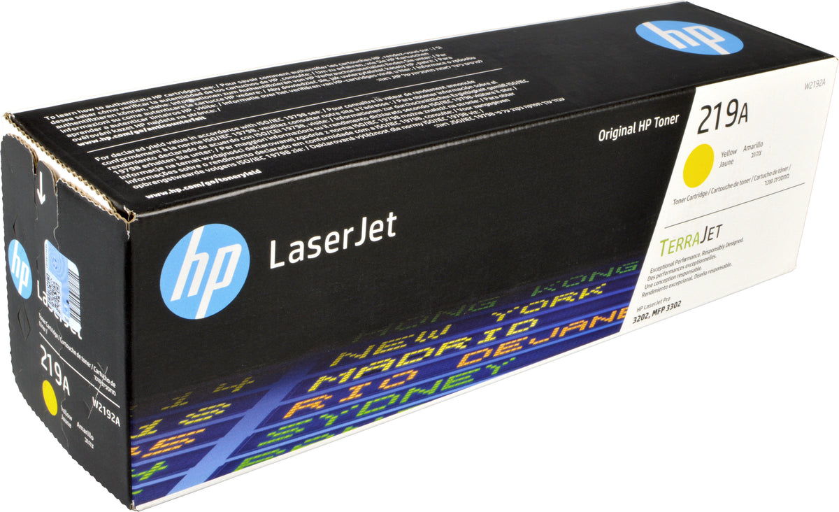 HP 219A Gelb Original LaserJet-Tonerkartusche, 1200 Seiten, 0 Seiten, Gelb, 1 Stück(e)
