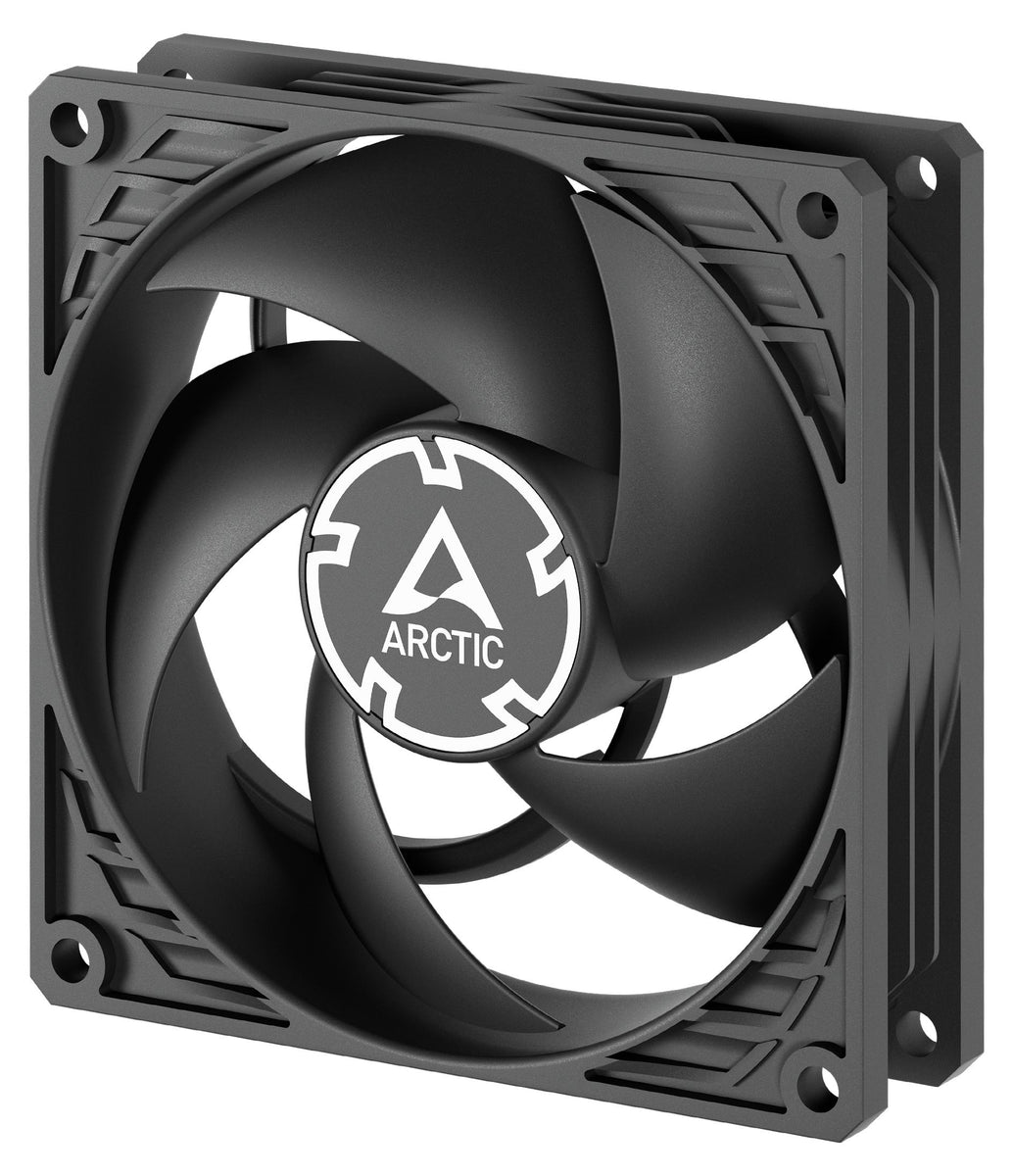 ARCTIC P9 PWM PST (Black) - 92 mm PWM-Lüfter mit Kabelsplitter, Ventilator, 9,2 cm, 65,97 m³/h, Schwarz