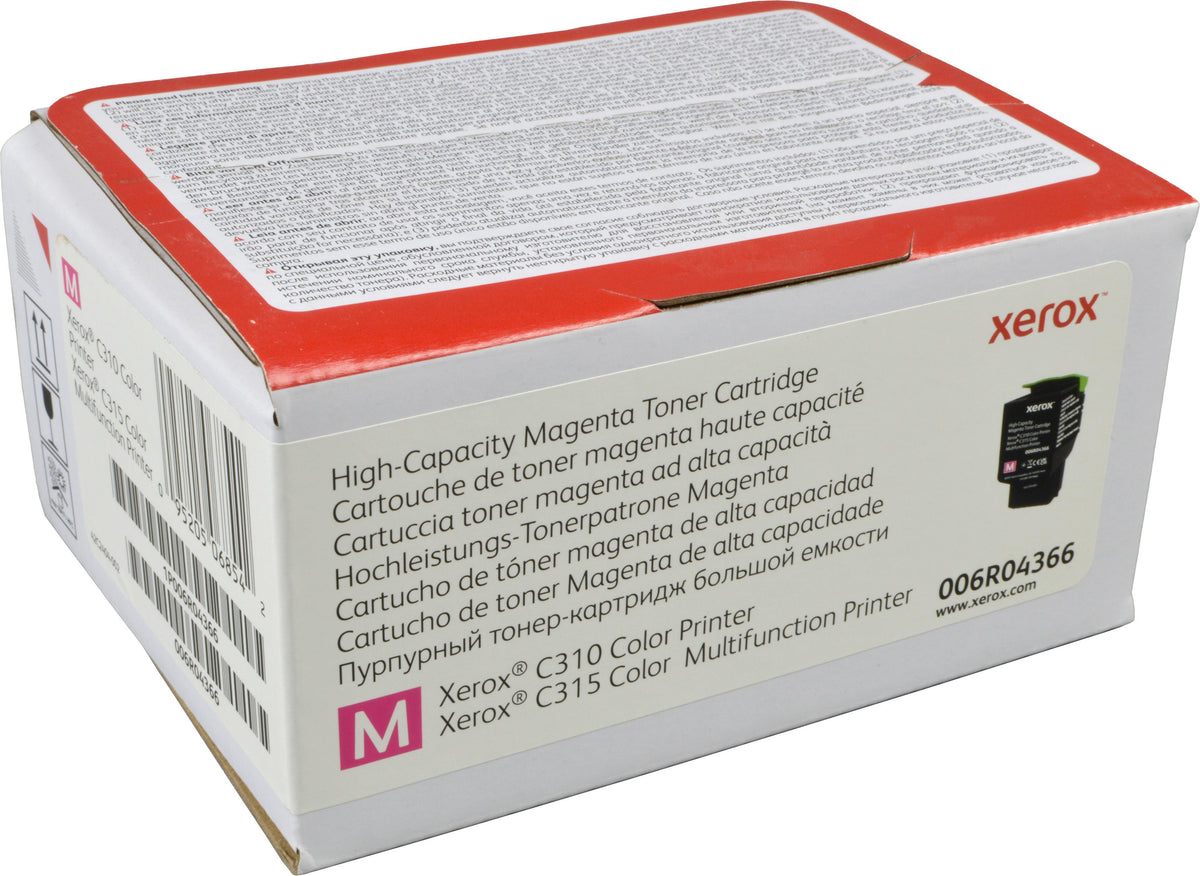Xerox ® C310 Farbdrucker/C315 Farb-Multifunktionsdrucker Hohe Kapazität-Tonermodul Magenta (5500 Seiten) - 006R04366, 0 Seiten, 5500 Seiten, Magenta, 1 Stück(e)
