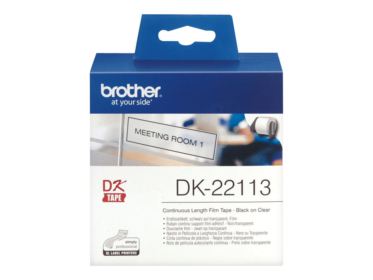 Brother DK-22113, Schwarz auf transparent, DK, Transparent, Thermodirekt, China, 5 Jahr(e)