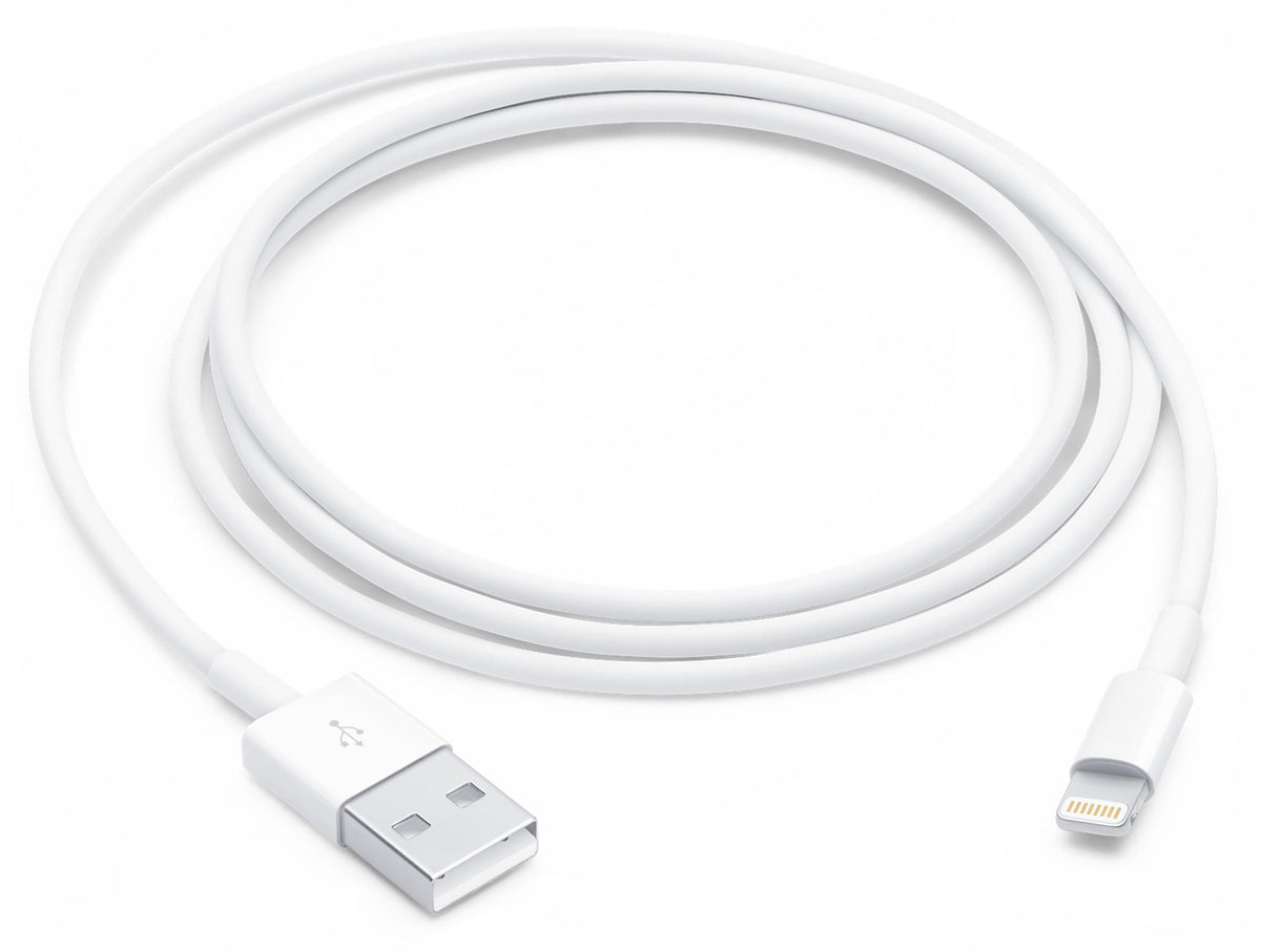 Apple Lightning auf USB Kabel (1 m), 1 m, Lightning, USB A, Stecker, Stecker, Weiß