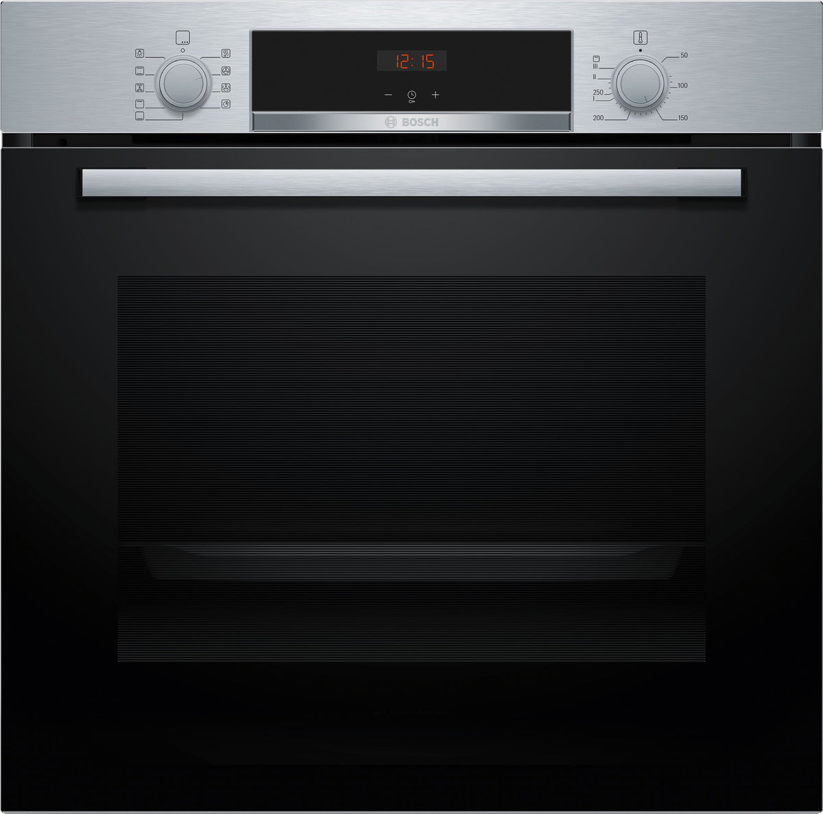 Bosch Serie 4 HBA514BS3, Medium, Elektrischer Ofen, 71 l, 3400 W, 71 l, Lüfterbetrieben