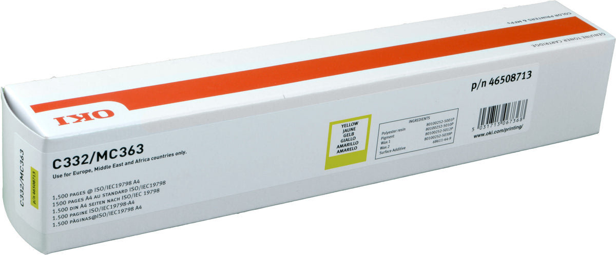 OKI 46508713, 1500 Seiten, Gelb, 1 Stück(e)