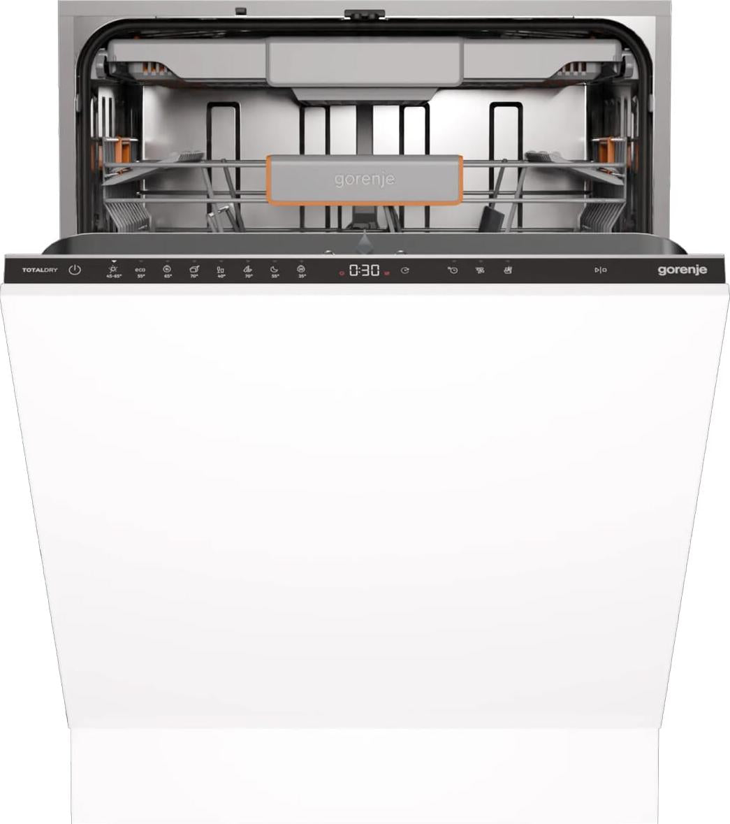 Gorenje G600 Vollintegrierbarer Geschirrspüler, 60 cm, Voll integriert, Standardgröße (60 cm), Edelstahl, Touchsteuerung, 2 Korb/Körbe, Korb