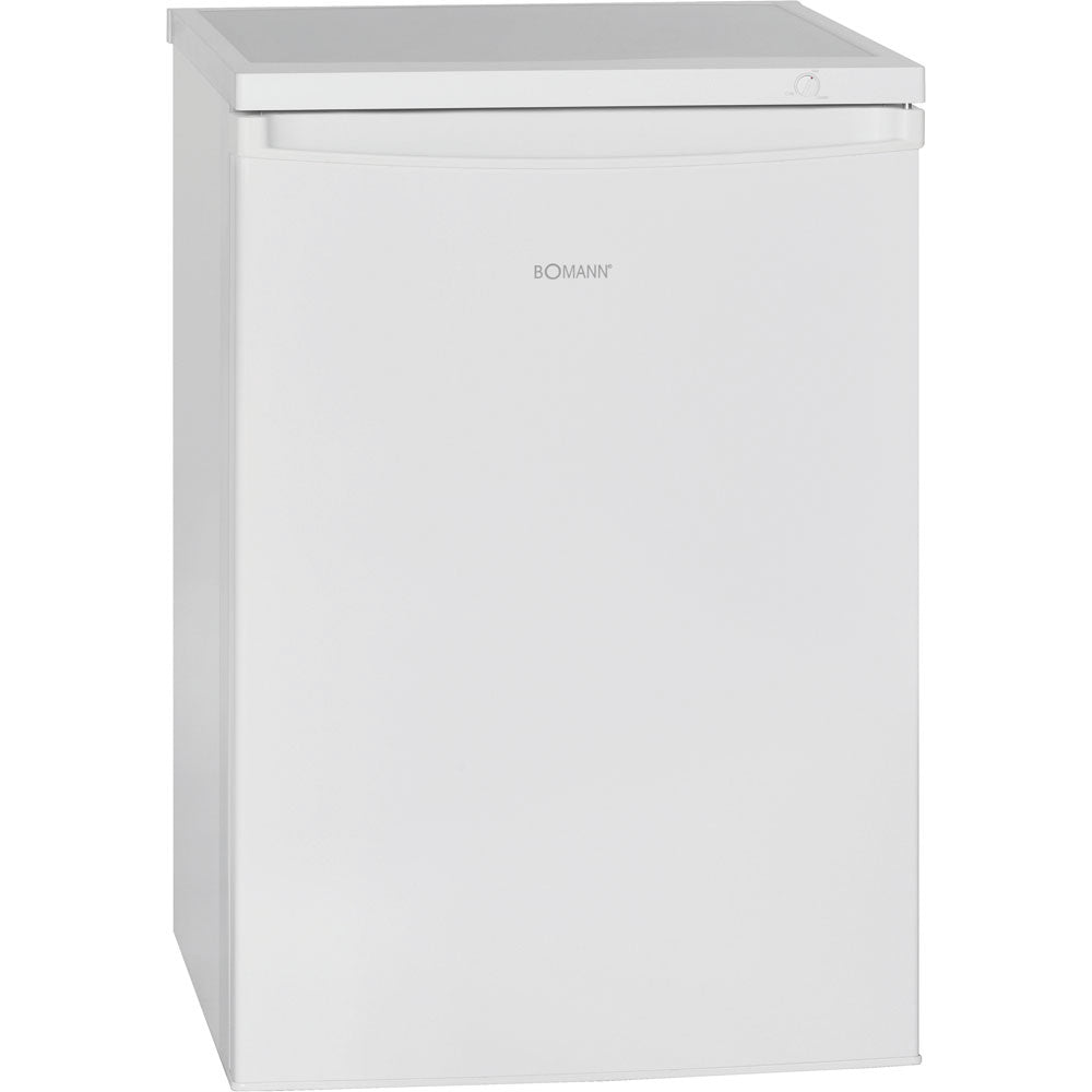 Bomann® Gefrierschrank, 85 Liter Nutzinhalt, Gefrierschrank klein mit 3 Gefrierschubladen u. Eiswürfelschale, Mini Fridge mit stufenloser Temperaturreglung, Türanschlag wechselbar - GS 2186.1, weiß