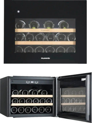 Wolkenstein EWTS64-28ED, Weinkühler mit Kompressor, Integriert, 28 Flasche(n), G, Innenbeleuchtung, Schwarz