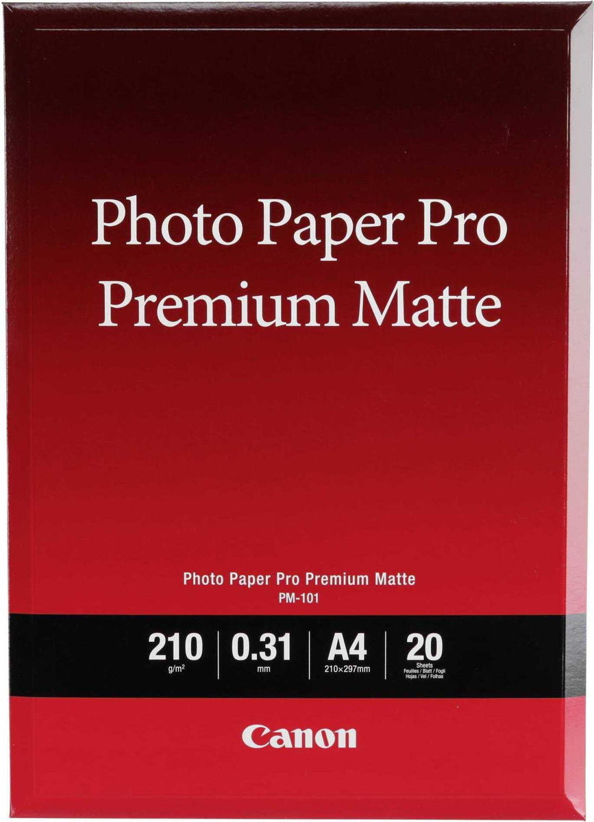Canon PM-101 Premium-Fotopapier matt A4, 20 Blatt, A4, 20 Blätter