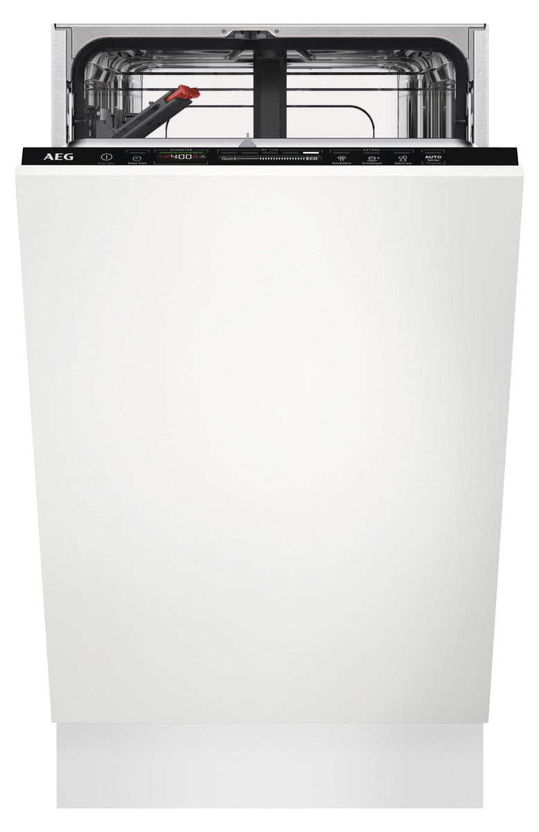 AEG 7000 GlassCare / Vollintegrierter-Geschirrspüler 45 cm / AirDry - perfekte Trocknungsergebnisse / Besteckkorb / QuickSelect Display FSE73407P Integriert - nicht relevant